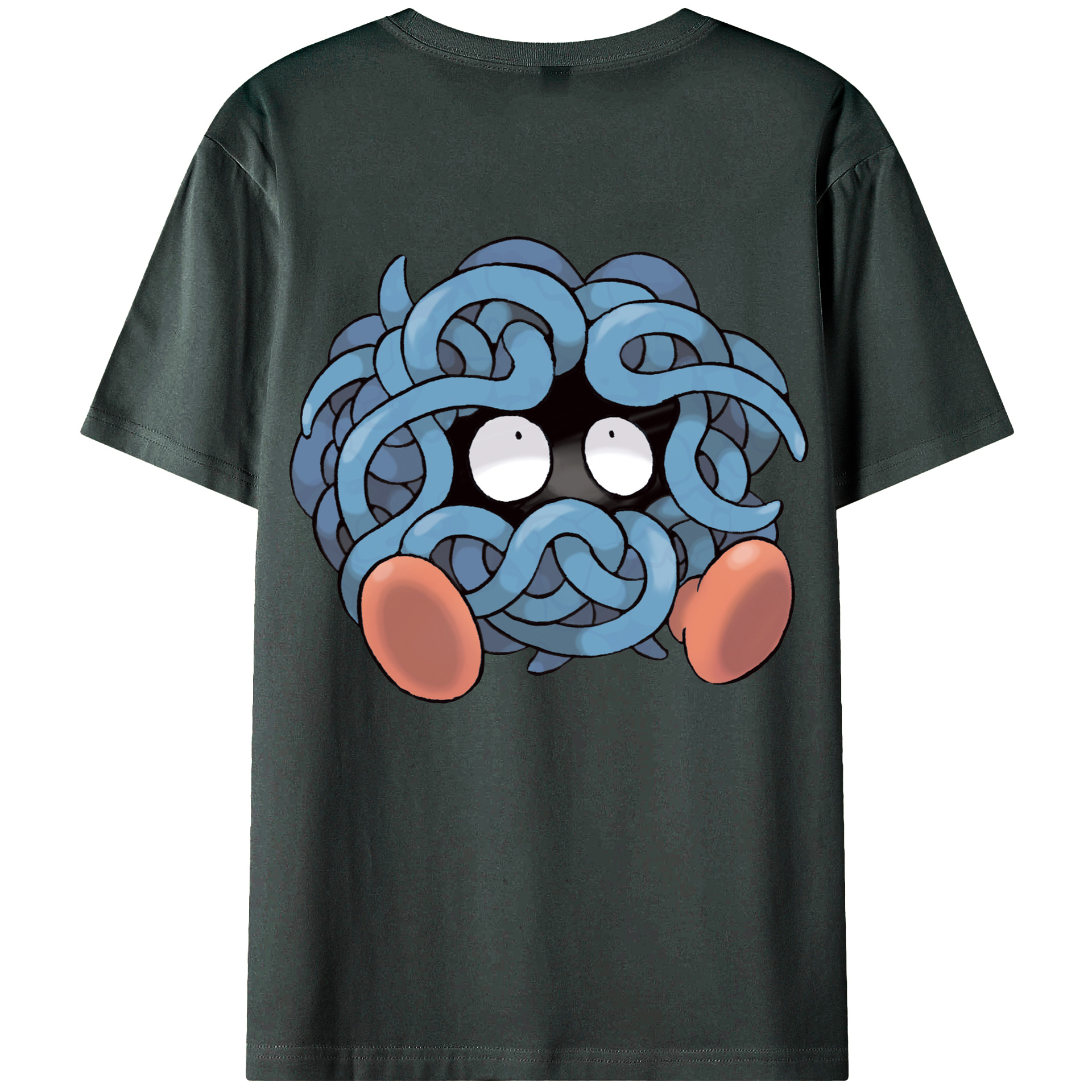 （画像用） ポケットモンスター Pokémon 綿100％ メンズ半袖Tシャツ（バックプリント） 通気性